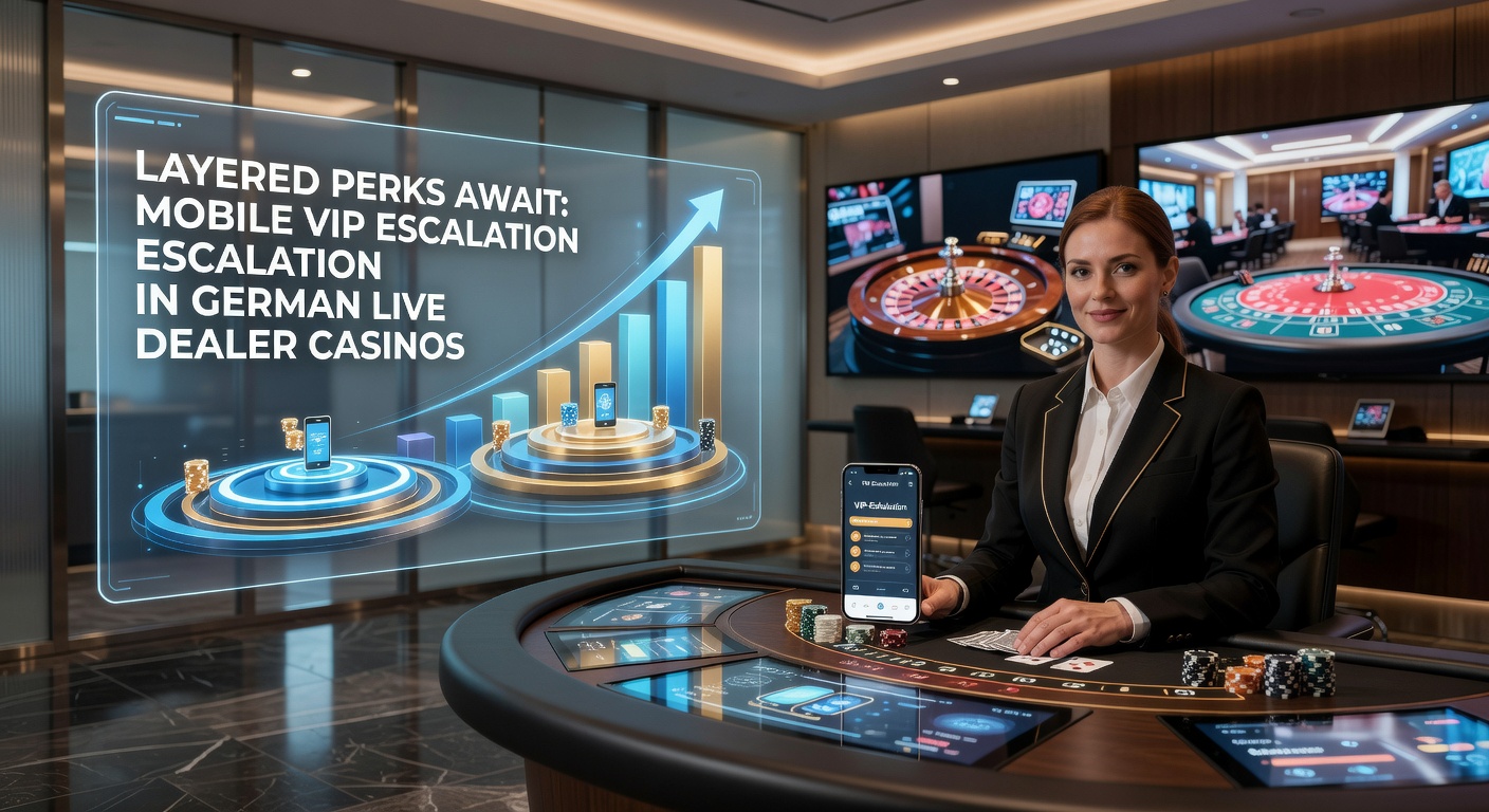 Smartphone mit Live-Dealer-Spiel und VIP-Level-Anzeige in einem deutschen Online-Casino