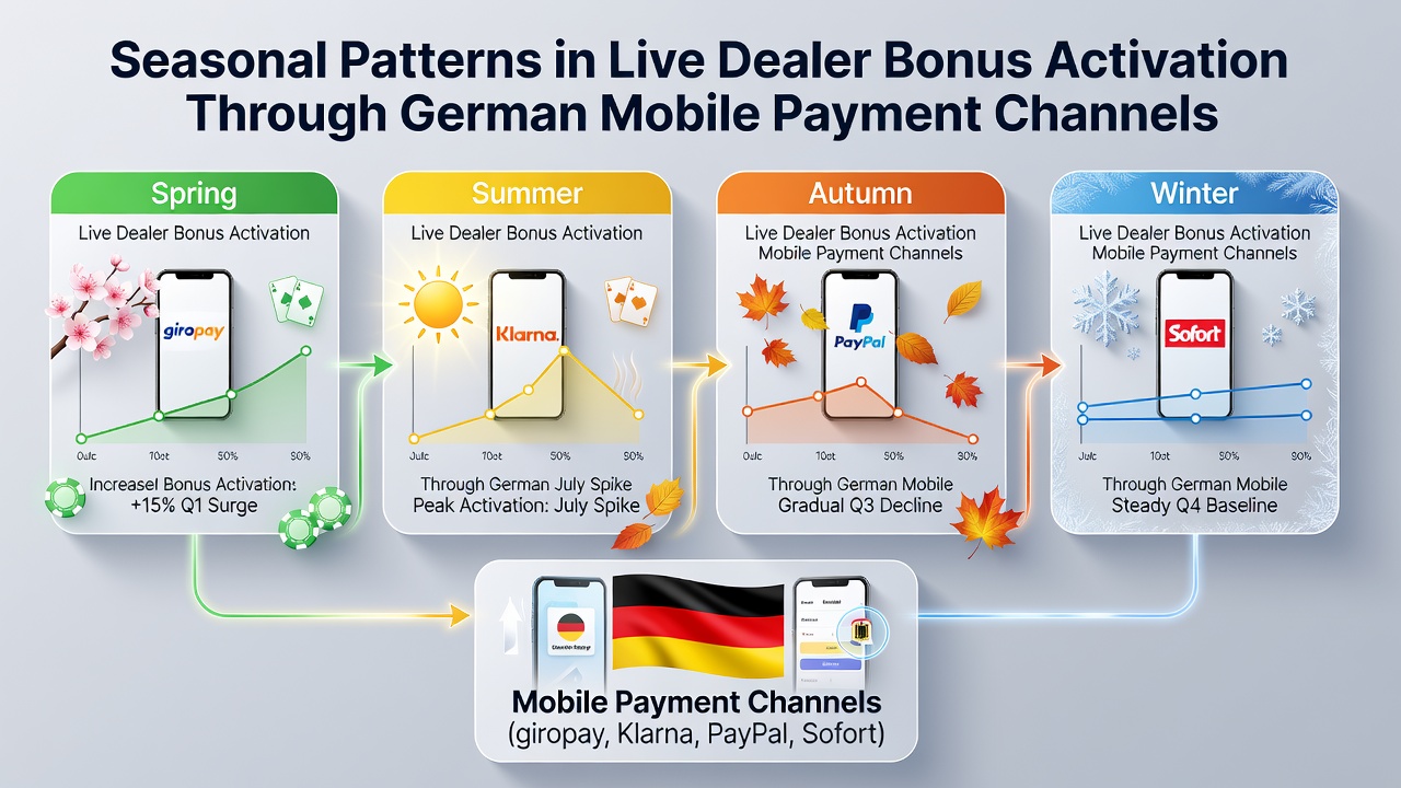 Darstellung mobiler Transaktionsflüsse und saisonaler Bonusaktivierungen
